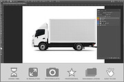 Box Truck Side Studio PSD, a Packaging Mockup by Bruno's Shop (Thumbnail 2 of 3)