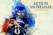 Artistic Watercolor Photoshop action, an Action Add-On by Design Forest (Thumbnail 1 of 9)