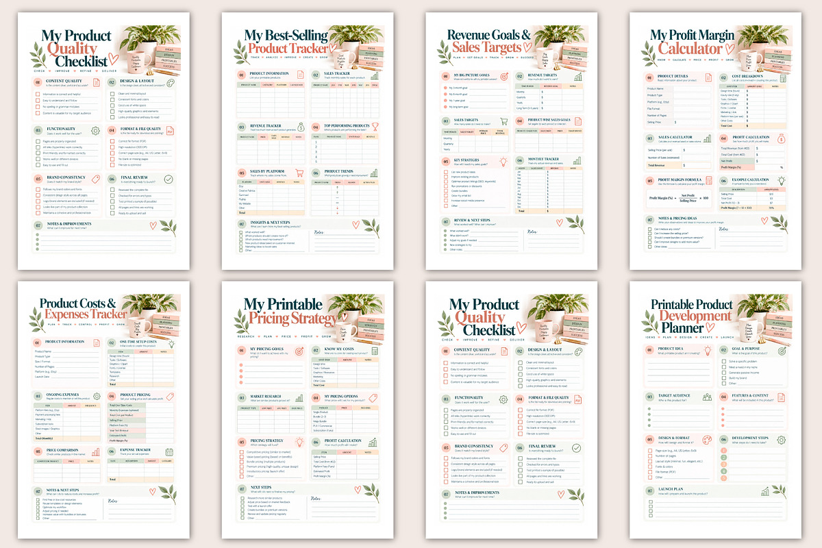 Printable Profit Workshop, a Stationery Template by Designmela01 (Photo 2 of 5)