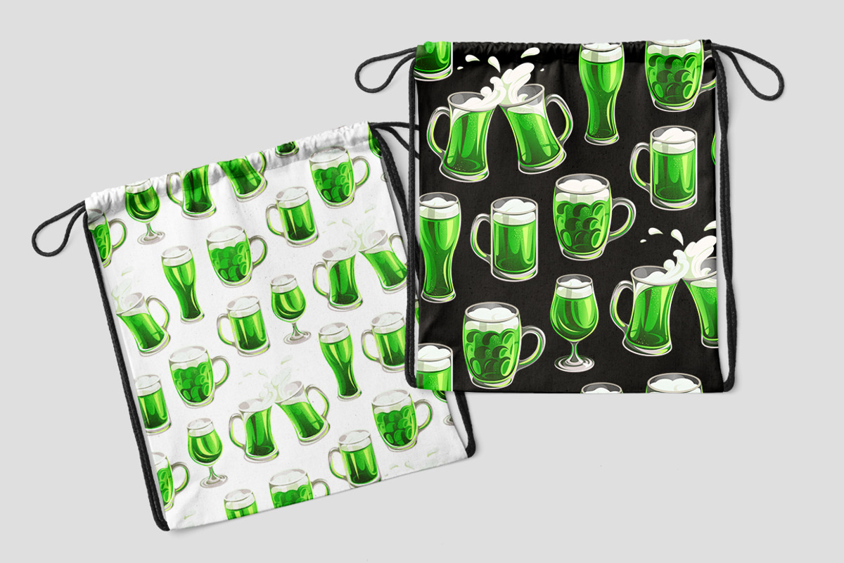 Green Beer. Patterns, a Pattern Graphic by Yulia Ogneva (Photo 4 of 6)