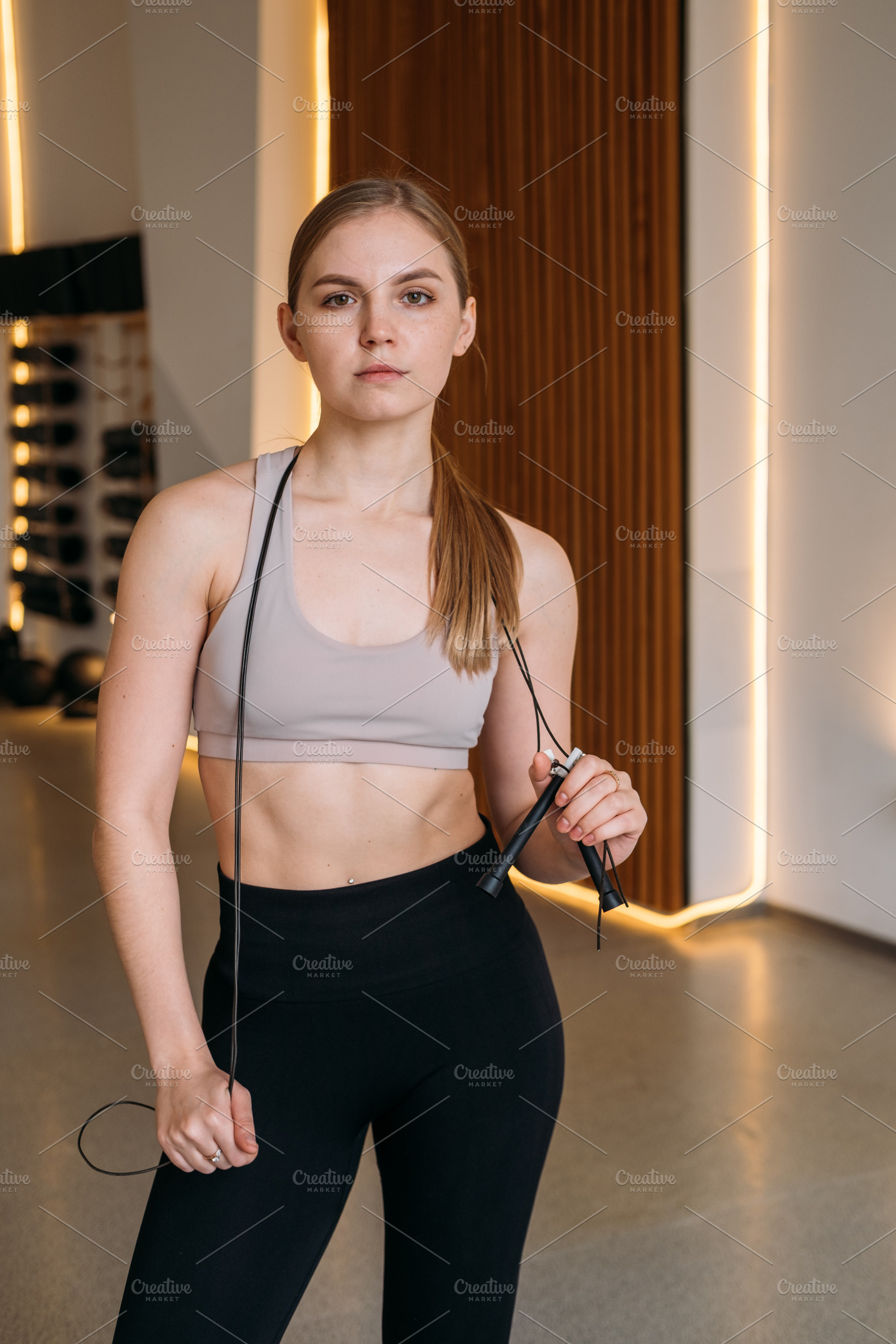 Athletic girl posing healthy lifestyle female body, a Person Photo by Photo Drive Studio