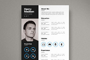 Graphic Designer Resume Template, a Resume Template by Saman Osama (Thumbnail 1 of 2)