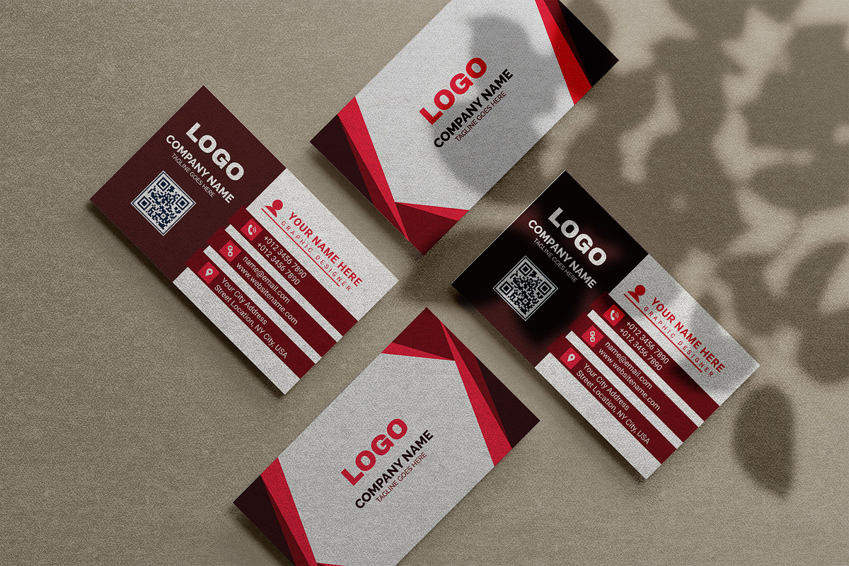 BM template with red & black, a Business Card Template by Vitoria's Collection (Photo 1 of 4)