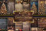 Creative Christmas 12 Digital Papers, a Background Graphic by Fun Digital (Thumbnail 1 of 4)