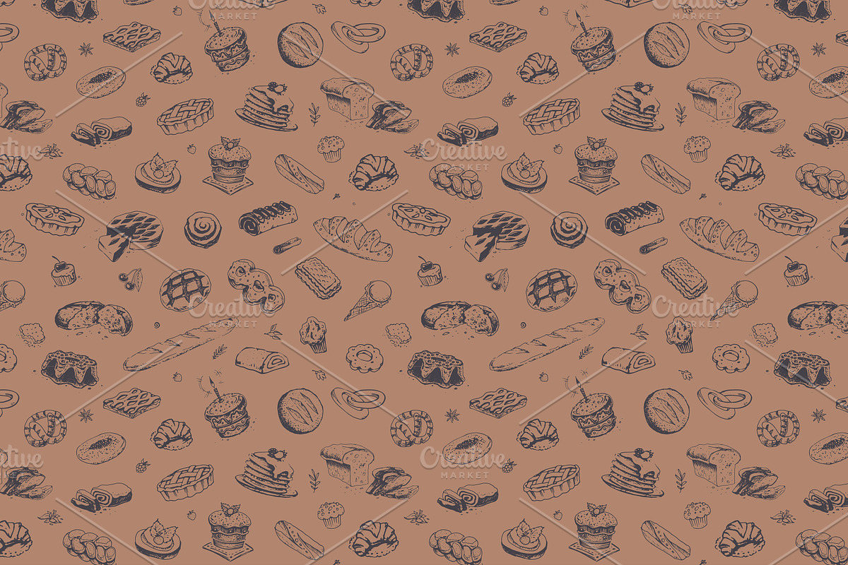 Bakery icons and calligraphy, a Food Illustration by Margo Miller (Photo 25 of 30)