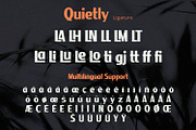 Quietly - Sans Serif Font, a Sans Serif Font by Alpaprana (Thumbnail 9 of 10)