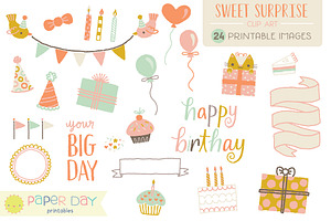 Sweet Surprise Clip Art | Raster