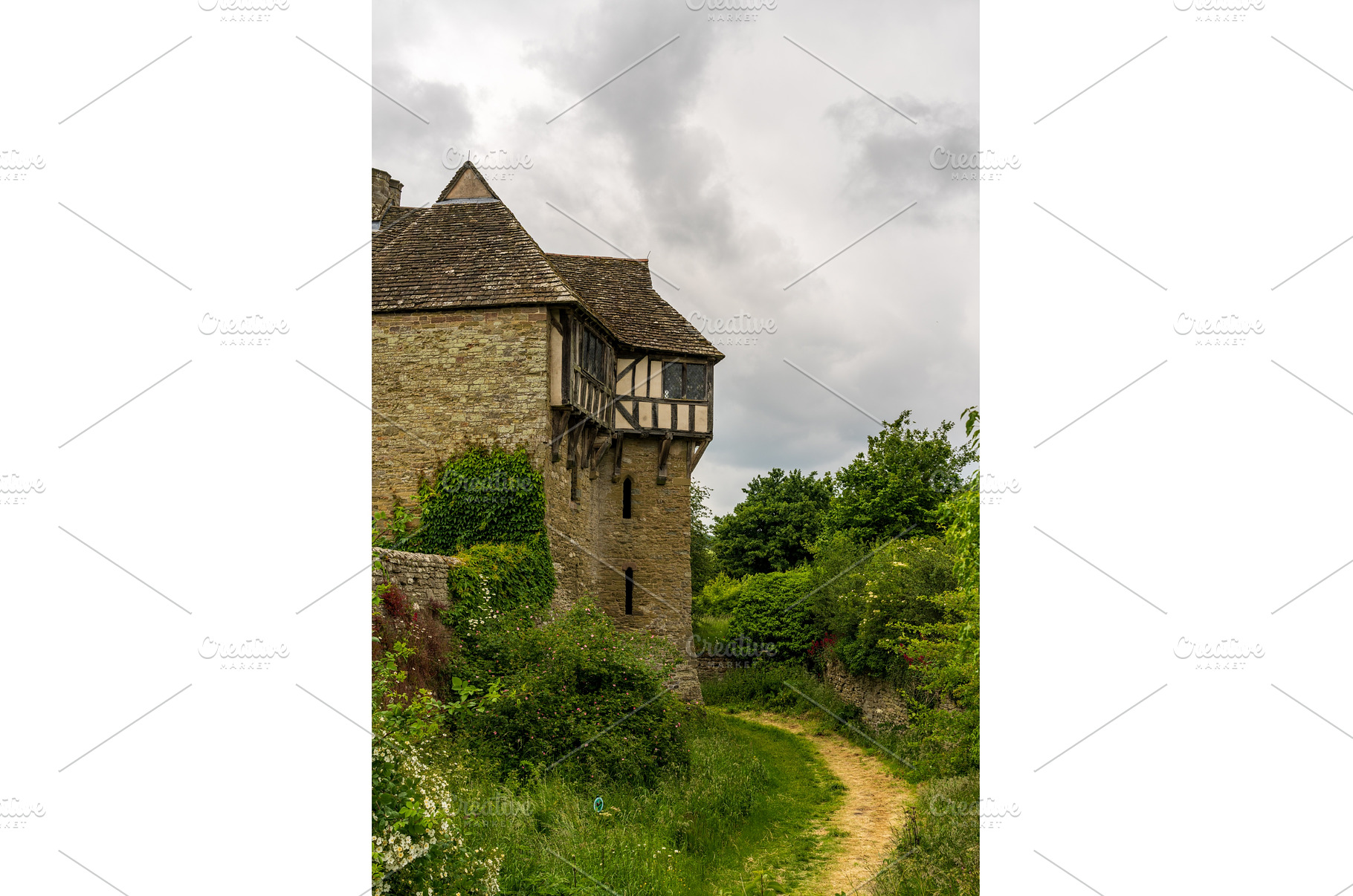 Stokesay castle is 13th Century, an Architecture Photo by Backyard Stock