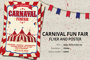 Carnival Fun Fair Flyer Poster, a Flyer Template by Artolus (Thumbnail 1 of 4)