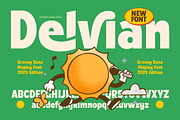 Delvian Groovy Display Fonts, a Sans Serif Font by Jaruka (Thumbnail 1 of 10)