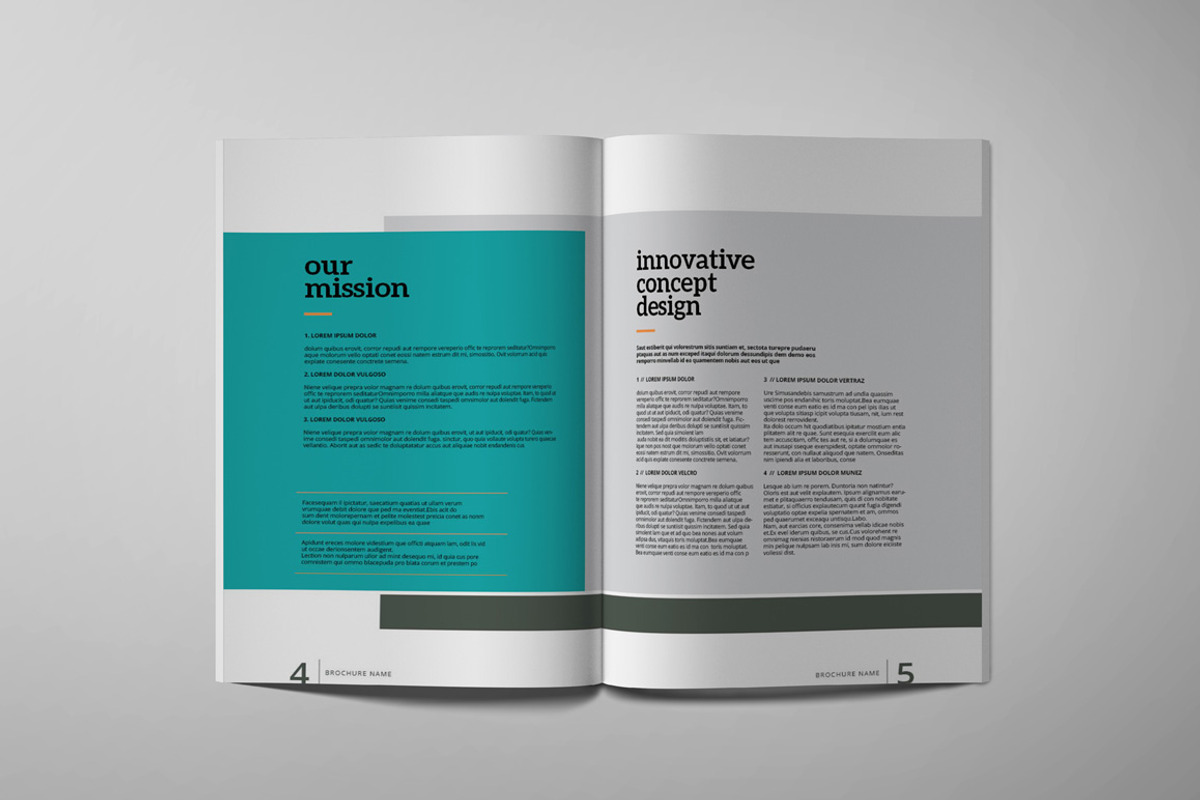 Project Brochure Template, a Brochure Template by Kingtown (Photo 3 of 7)