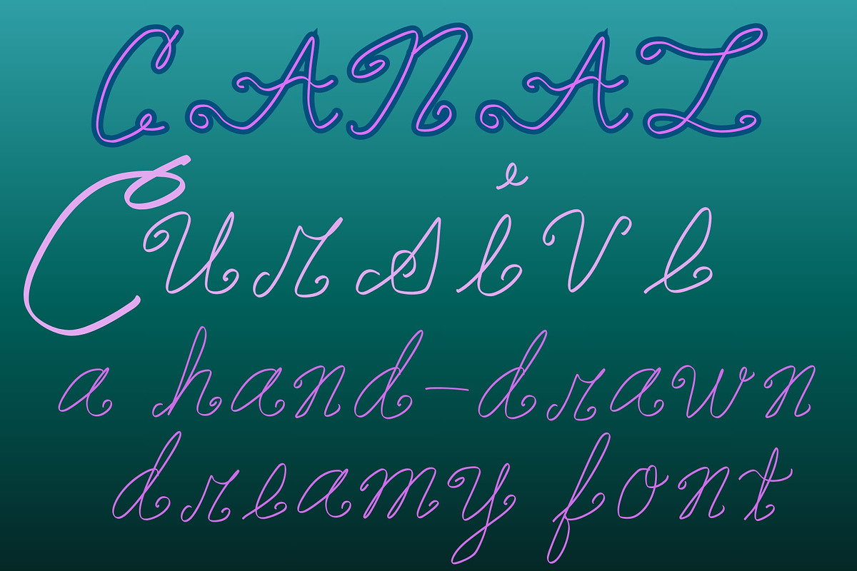 Canal Cursive Amsterdam Font, a Handwritten Font by Eryn Rose Design (Photo 1 of 7)