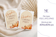 Double Greeting Invite Cards Mock-up, an Advertising Mockup by Mie Mockup Studio (Thumbnail 7 of 7)