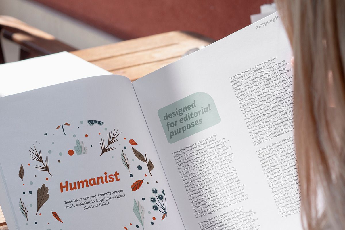 Billie font family by FontPeople, a Sans Serif Font by FontPeople (Photo 6 of 6)