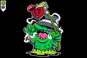 OL'SKOOL CACTUS, an Object Illustration by Behold creative supply