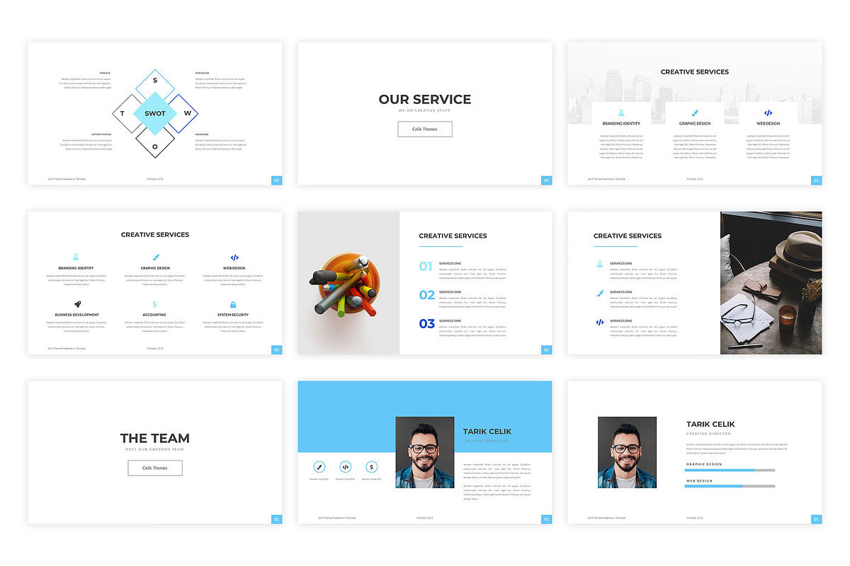 Celik Powerpoint Template, a Presentation Template by kylyman