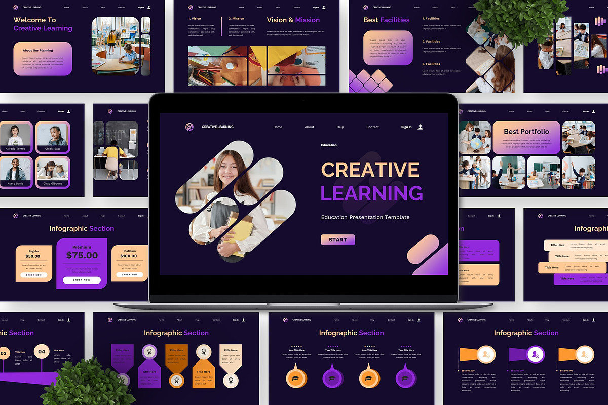 Creative Learning - Education PPT, a Presentation Template by Deepslide Studio (Photo 2 of 6)