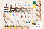 Beach Clipart Collection, an Object Illustration by GlamArtZhanna (Thumbnail 3 of 4)