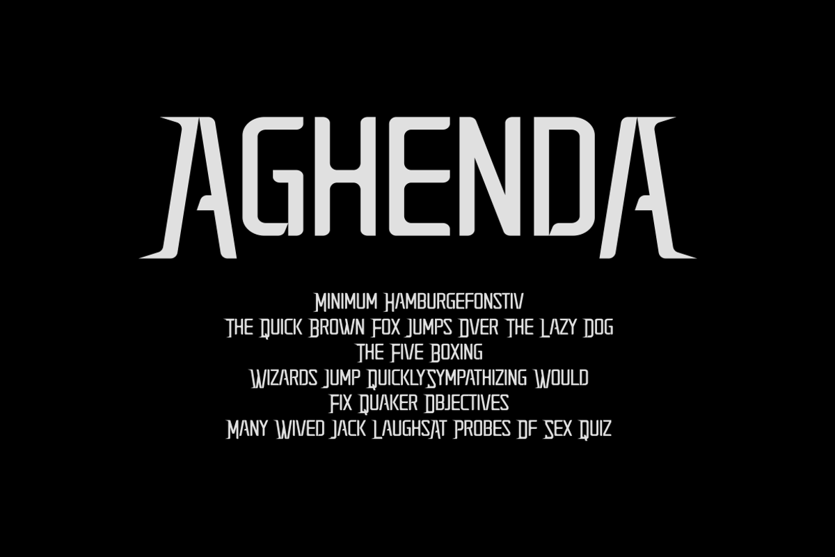 Aghenda Font, a Sans Serif Font by albert_kalingga (Photo 2 of 5)