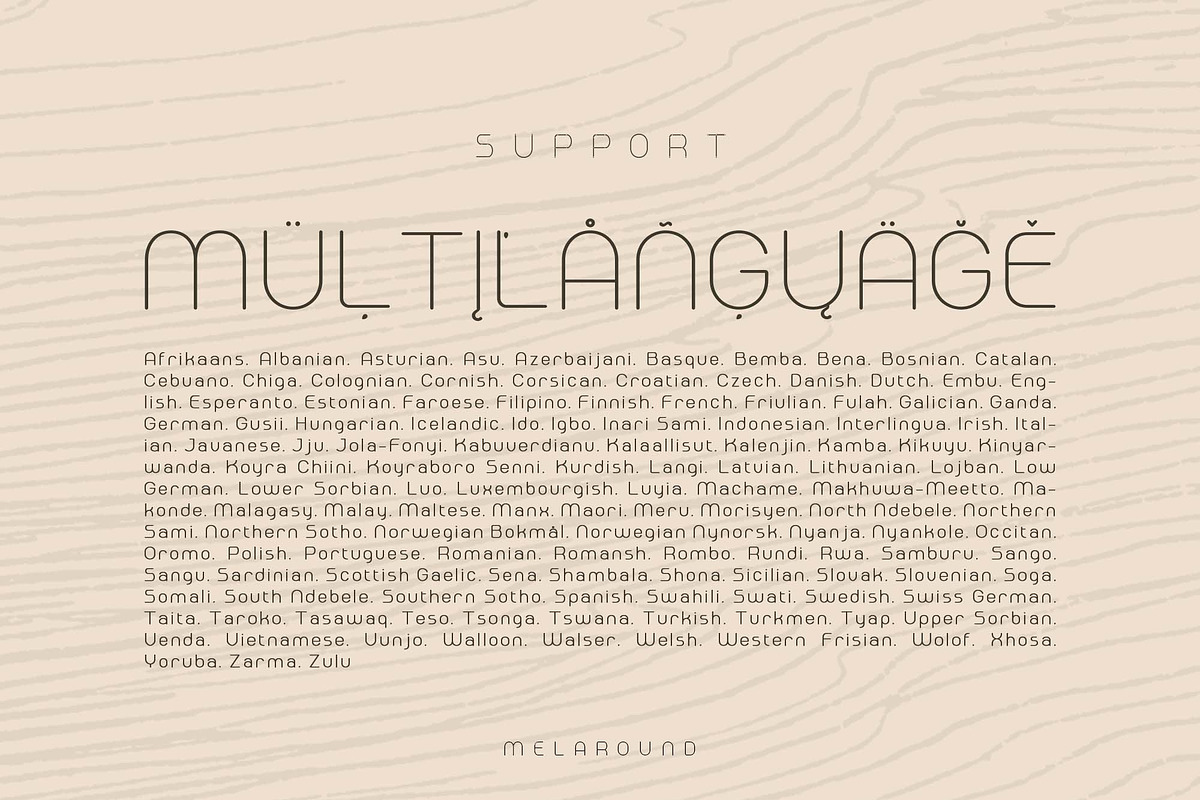 Melaround - Monoline Typeface, a Sans Serif Font by Ardyanatypes (Photo 9 of 12)