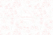 Apple Blossom Pattern Collection, a Pattern Graphic by Note And Silence (Thumbnail 4 of 8)