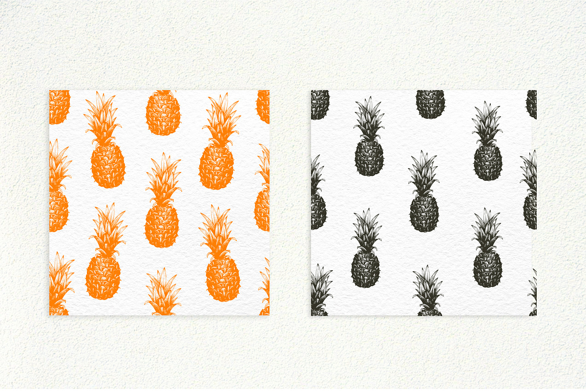 Pineapple Vector Collection, a Food Illustration by Lubov Illustrations Shop (Photo 5 of 6)