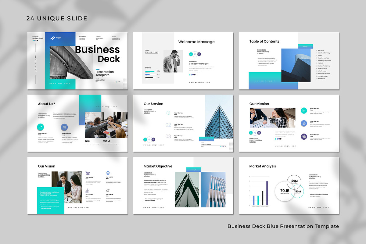 Business Deck Presentation Template preview 6