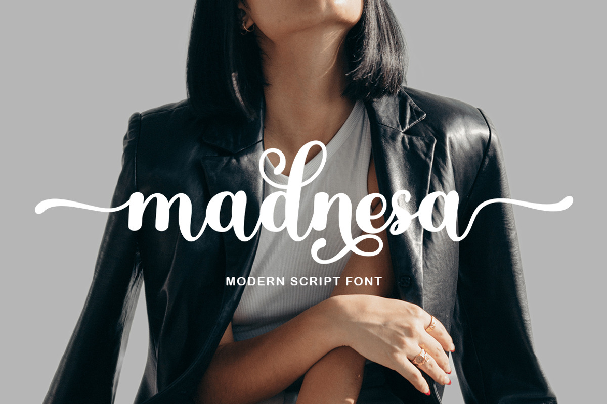 Madnesa Script, a Script Font by Bosstype Studio (Photo 1 of 7)