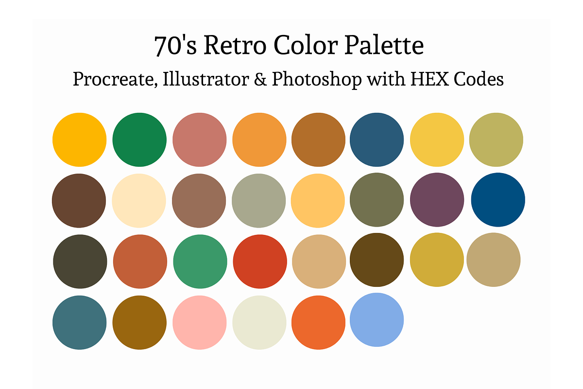 Color Palettes Procreate Illustrator, a Palette Add-On by Atelier Fem (Photo 10 of 12)