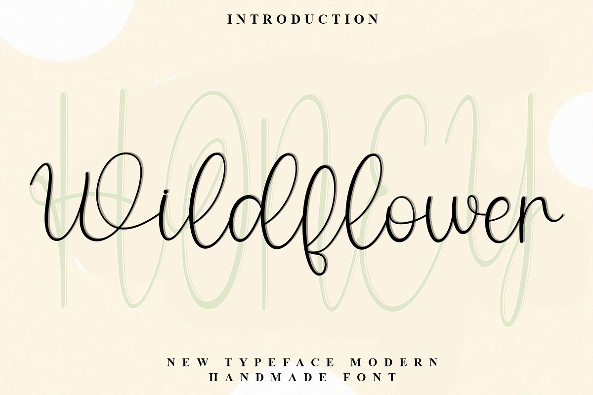 Wildflower Honey, a Handwritten Font by InermediaSTUDIO (Photo 1 of 8)