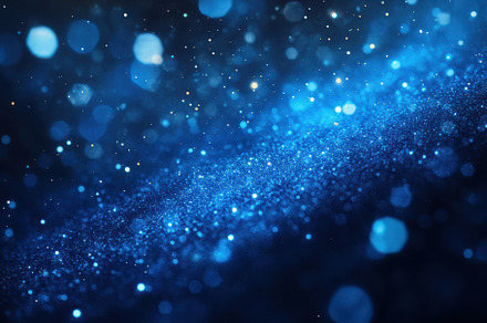 Captivating blue glow particles crea, a Photo by Iftikhar Alam