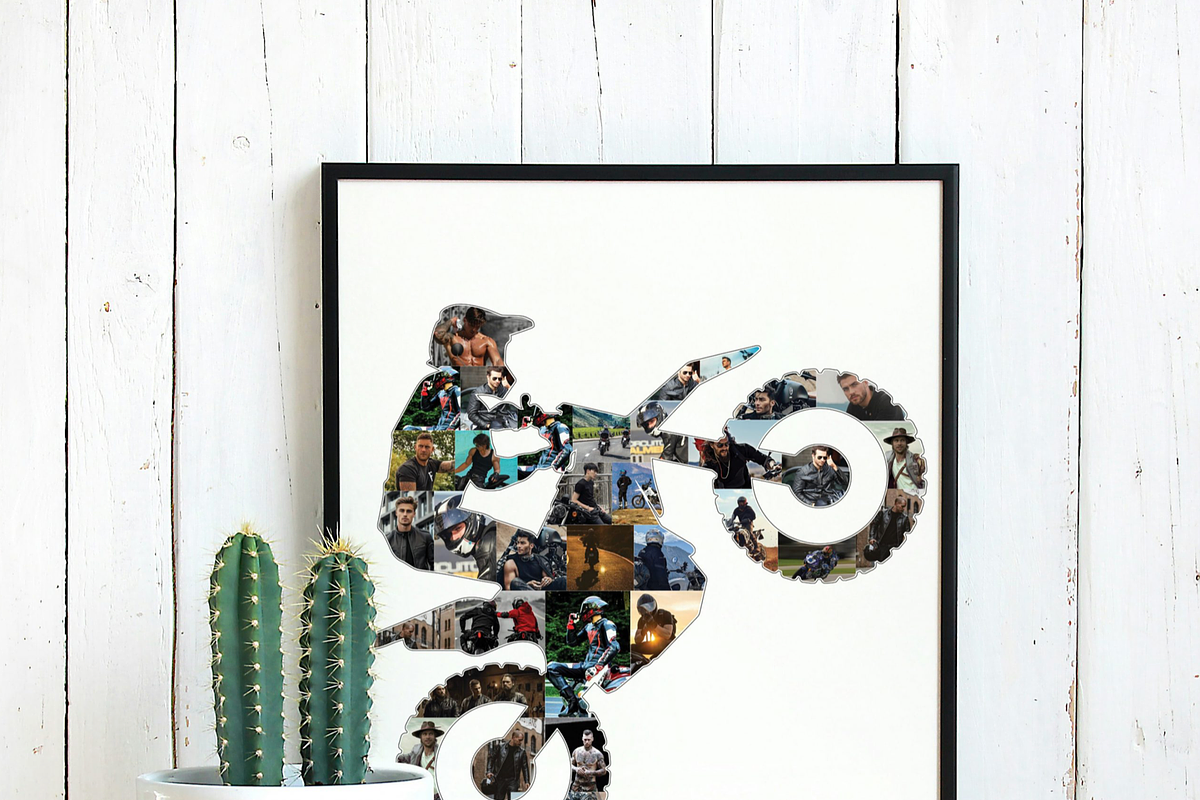 Man Biker Photo Collage Template, a Templates & Theme by AIW SOLUTIONS (Photo 1 of 3)