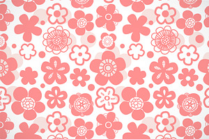 Sakura Blossom Seamless Pattern