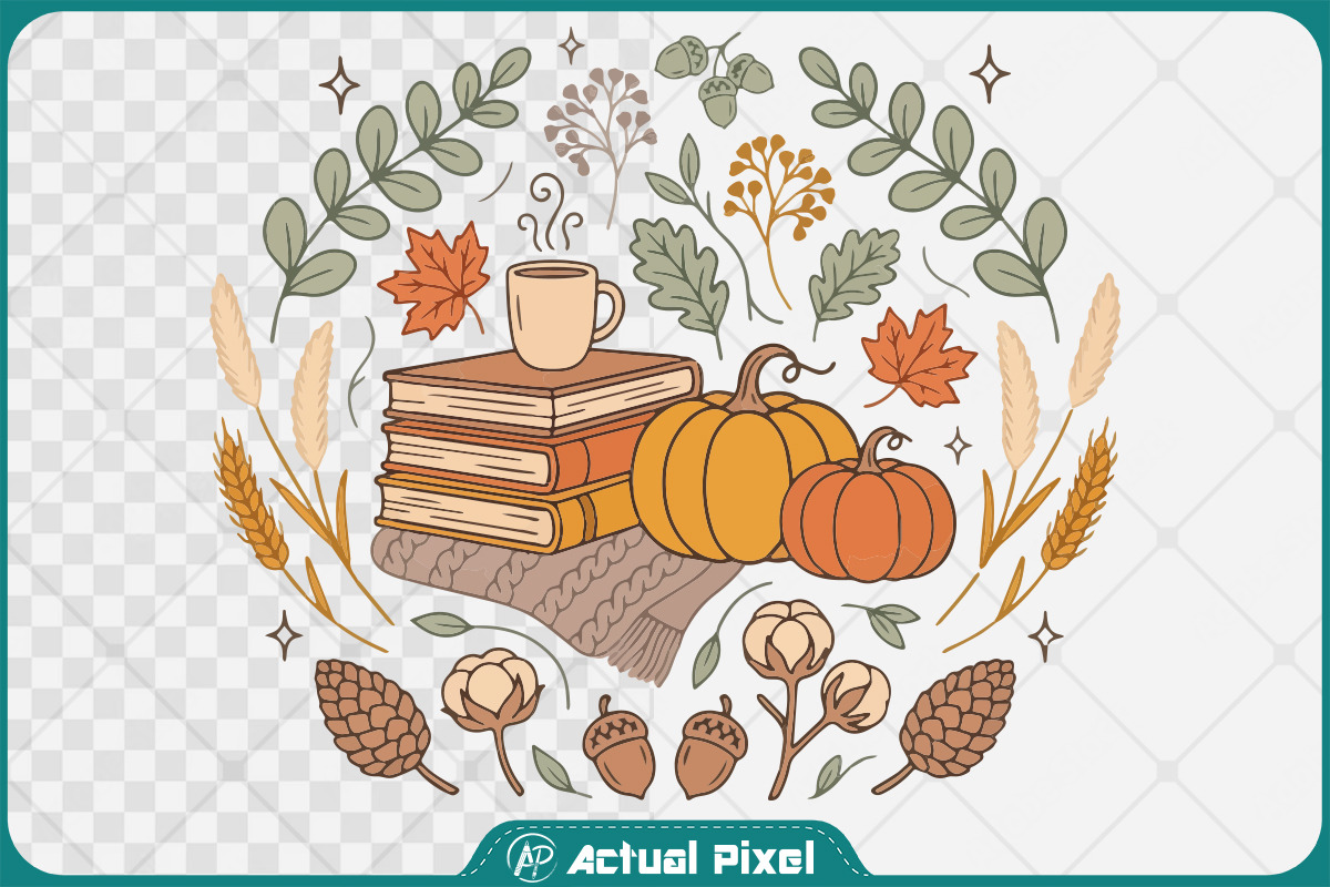 Pumpkin Patch Design Clipart Bundle, a Seasonal Illustration by Actual Pixel (Photo 6 of 17)
