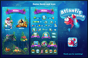 Atlantis Ruins Match 3 Mobile UI Kit, an UI Kit Template by Nearbirds (Thumbnail 7 of 7)