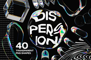 Dispersion 3D Glass Shapes Pack