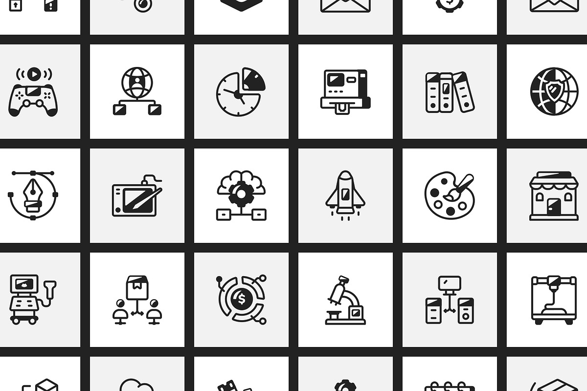 Animated Startup Icons Bundle, a Solid Icon by Prosymbols (Photo 6 of 14)