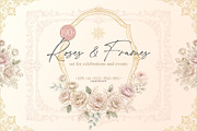 Roses and Frames, a Pattern Graphic by Collection by VY (Thumbnail 1 of 10)
