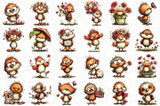 Whimsical Spring Chick Clipart, an Illustration by Black Bird Studio (Thumbnail 2 of 5)