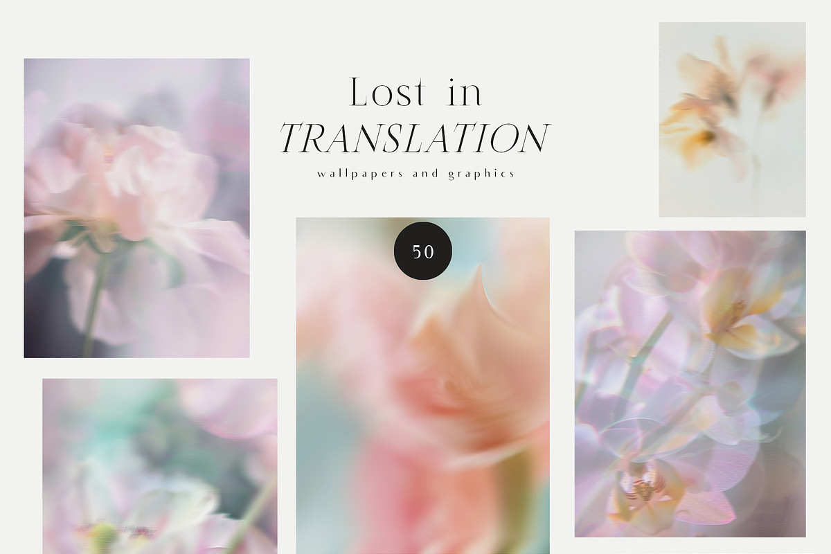 Organic Blurry Floral Backgrounds, a Background Graphic by Grace Noboa Illustrations (Photo 4 of 13)