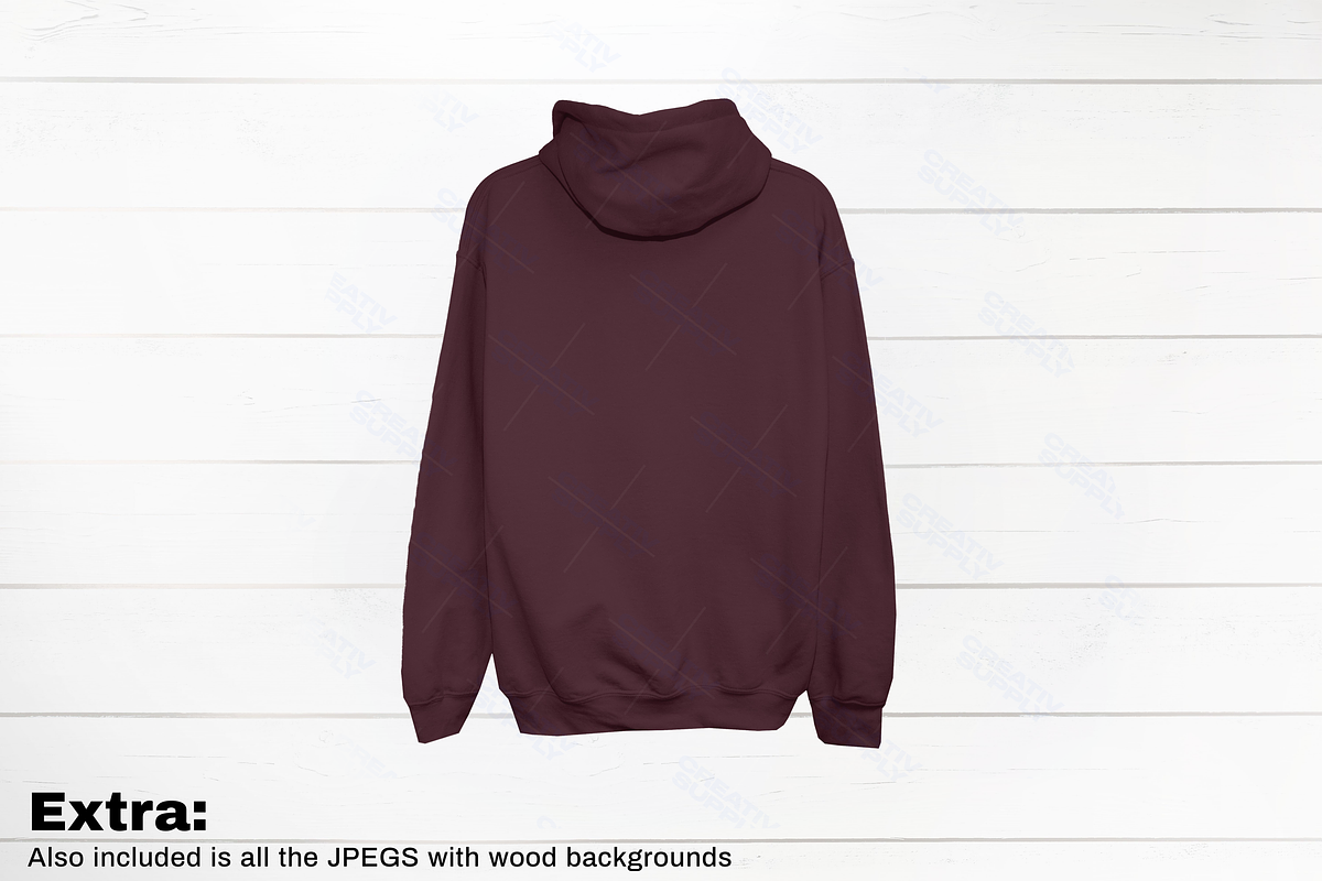 Gildan Hoodie Mockup Back Bundle, a Hoody Mockup by creativsupply (Photo 4 of 5)
