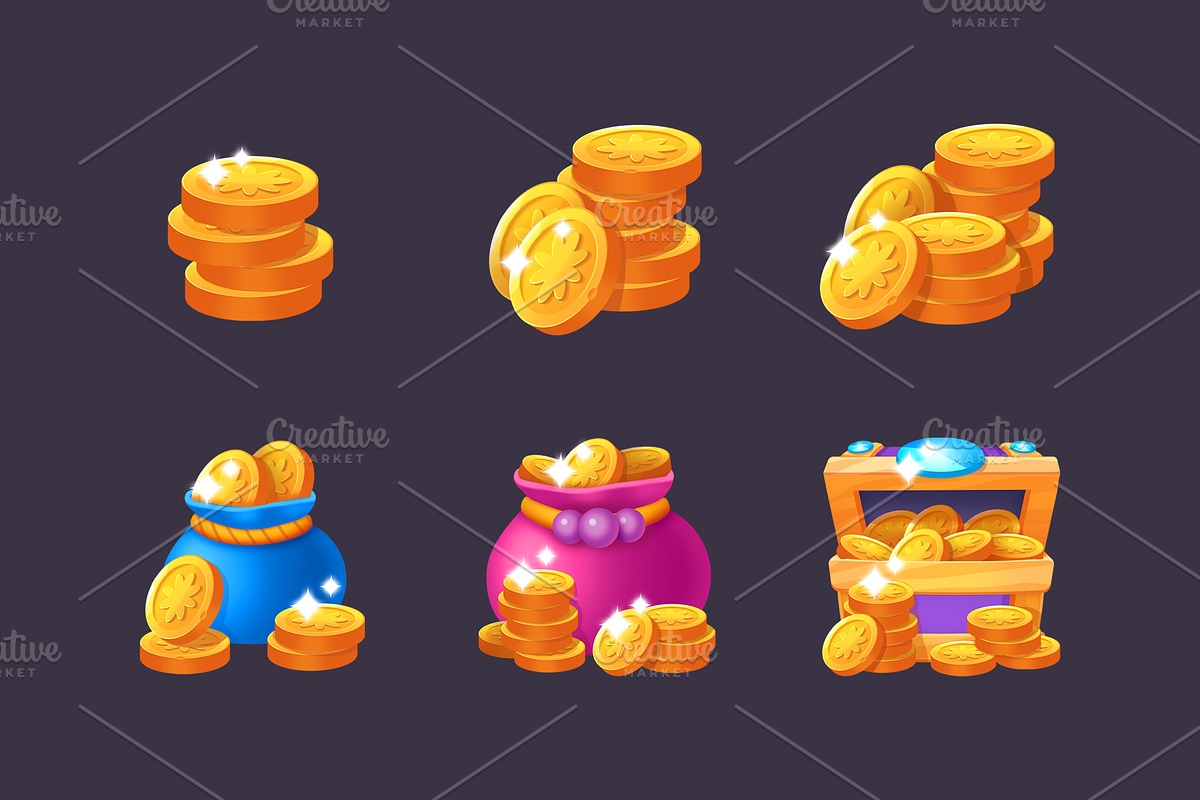 Icons_Coins_Gems_Hearts_Stars, an Icon by KartInnka (Photo 10 of 10)