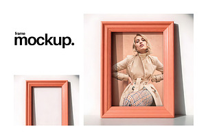 Frame Mockup #511, Pink Portrait, a Print Template by Kzara Visual Concepts