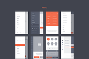Blocks iOS Wireframe Kit, a Templates & Theme by UI8 (Thumbnail 3 of 7)