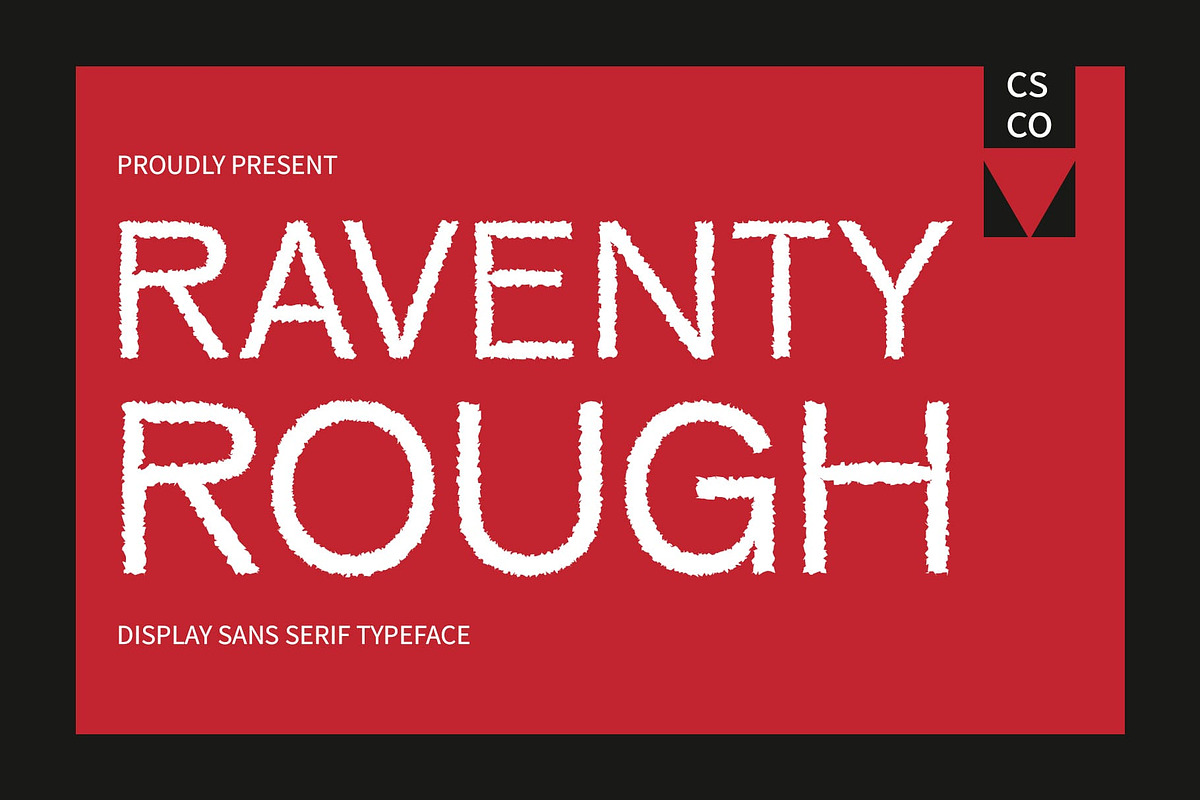 Raventy Rough, a Sans Serif Font by Craft Supply Co. (Photo 1 of 8)