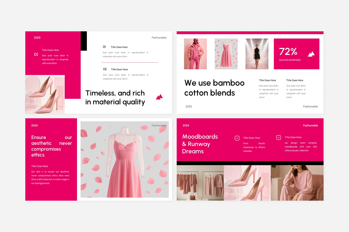 Pink Fashion Catalogue Presentation, a Presentation Template by Eklip Studio (Photo 3 of 6)