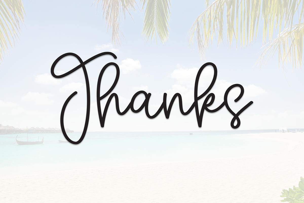 Welcome Beach | Script Font, a Handwritten Font by Scratchones (Photo 8 of 8)