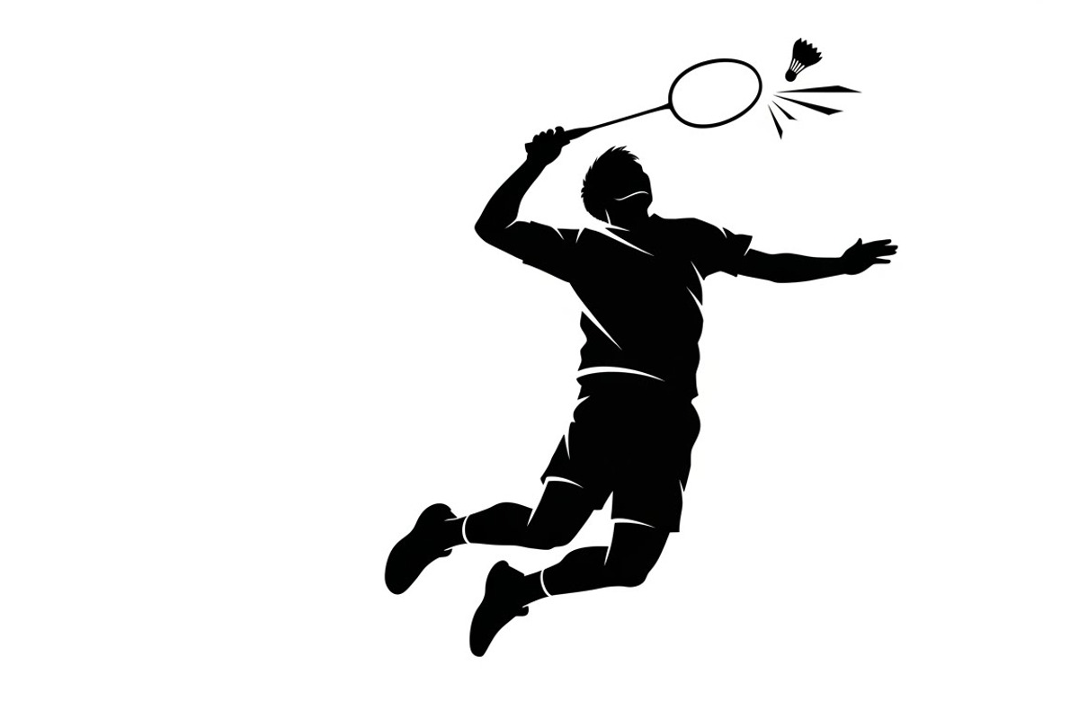 Badminton Smash Silhouettes, an Illustration by Amazin_art (Photo 15 of 31)