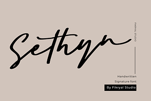 Sethyn Handwritten Font