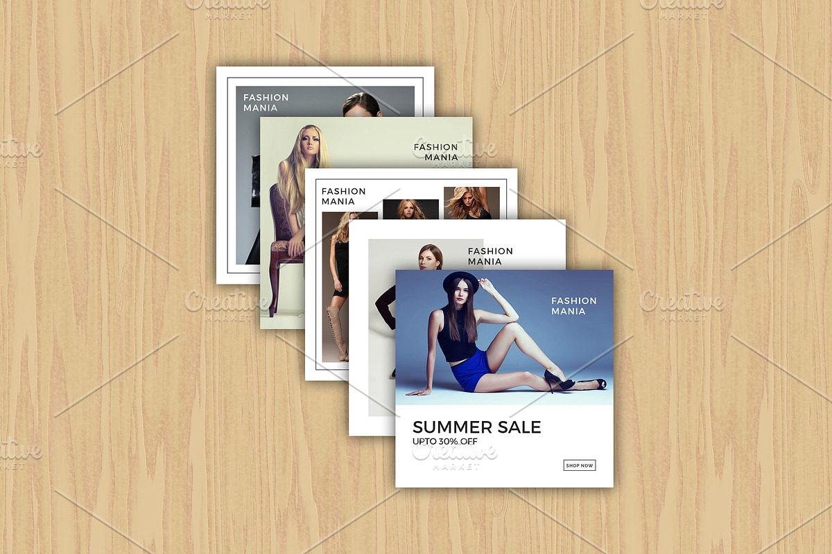 Instagram Advertisement Banners-V01, a Social Media Template by Template Shop (Photo 2 of 2)